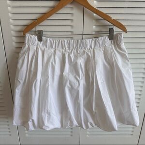 A New Day White Mini Bubble Skirt L